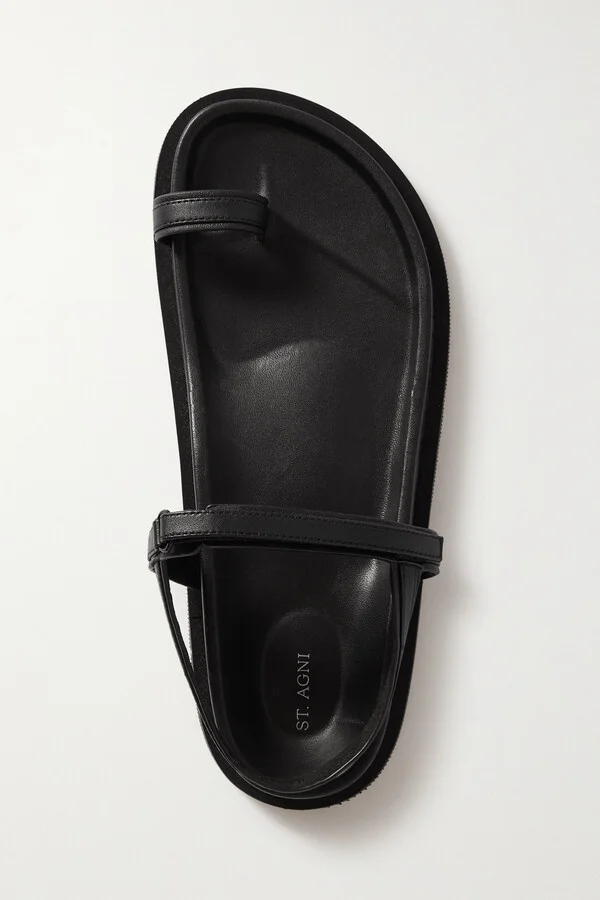 ST. AGNI - + Net Sustain Keko Leather Sandals - Black - Image 5