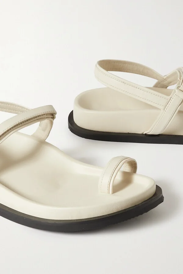 ST. AGNI - + Net Sustain Keko Leather Sandals - White - Image 4