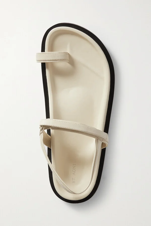 ST. AGNI - + Net Sustain Keko Leather Sandals - White - Image 5