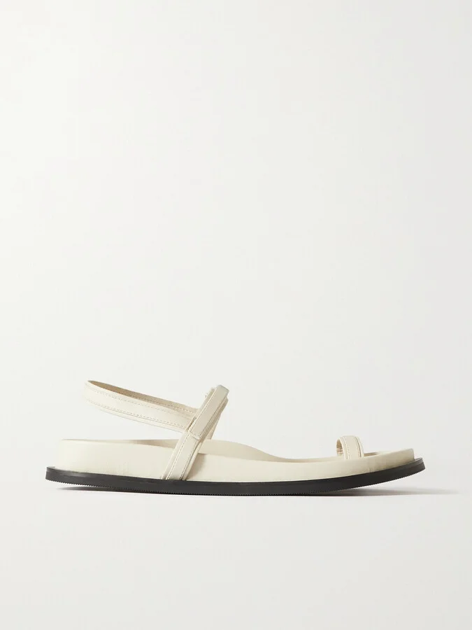 ST. AGNI - + Net Sustain Keko Leather Sandals - White