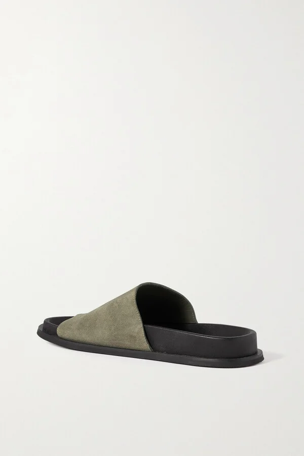 ST. AGNI - + Net Sustain Loe Suede Slides - Neutrals - Image 3