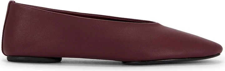 St. Agni Soft Glove Ballet Flat in Burgundy