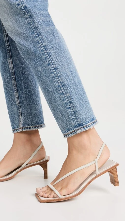 St. Agni Suede Strap Heels - Image 4