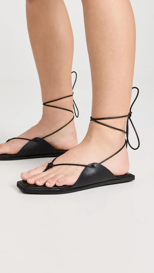 St. Agni Tie Up Sandals - Image 3