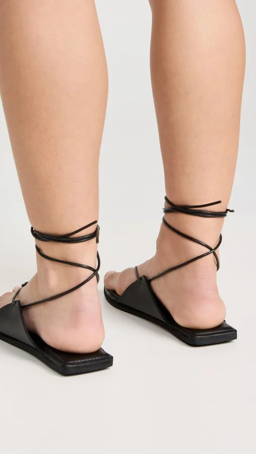 St. Agni Tie Up Sandals - Image 4