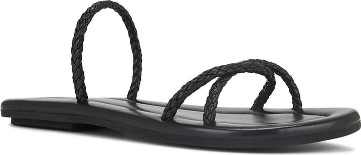 St. Agni Woven Rope Slide in Black - Image 2