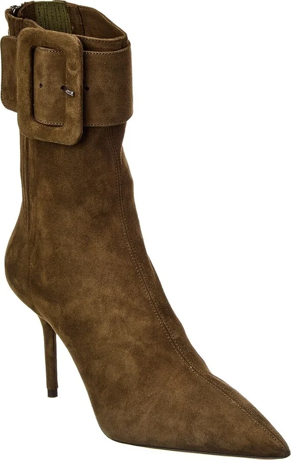 St. Honore Buckle 85 Suede Bootie