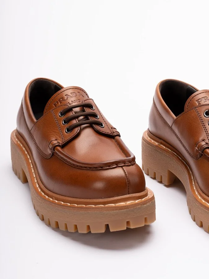 `St. Moritz` Leather Lace-Up Shoes - Image 2