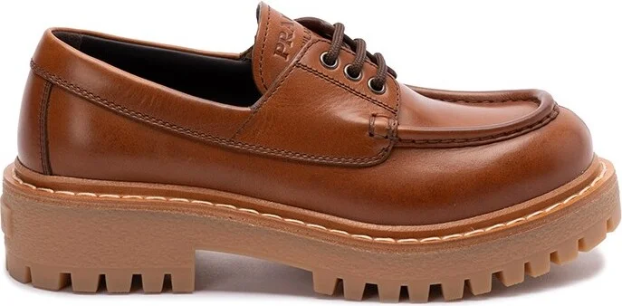 `St. Moritz` Leather Lace-Up Shoes