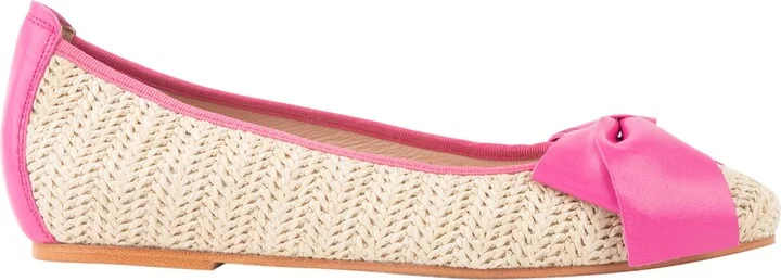 St. Tropez Bow Raffia Flat - Image 3