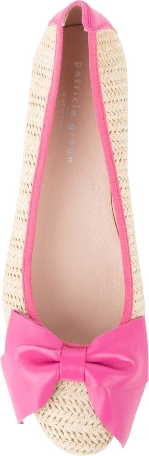 St. Tropez Bow Raffia Flat - Image 5