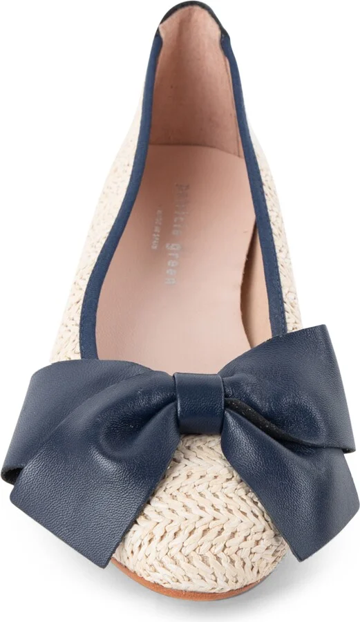 St. Tropez Bow Raffia Flat - Image 10