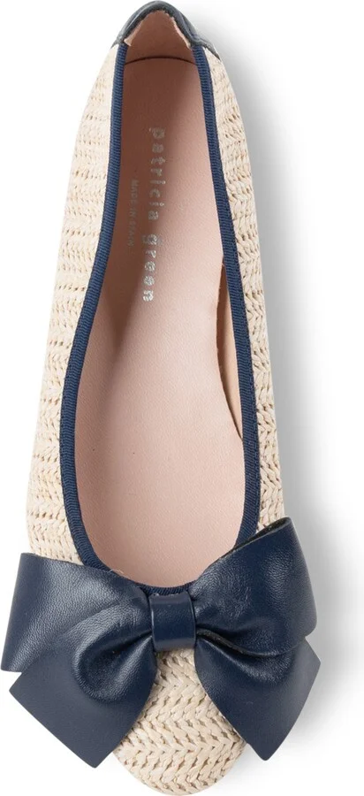 St. Tropez Bow Raffia Flat - Image 11