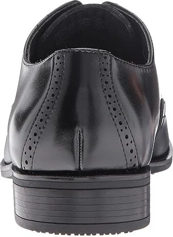 Stacy Adams Abbott Slip Resistant Cap Toe Oxford Men's Lace Up Cap Toe Shoes Black : 7 D - Medium, Leather - Image 5