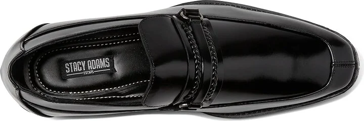 Stacy Adams Aberdeen Slip-On Loafer Men's Shoes Black : 7 M, Leather/Synthetic - Image 2