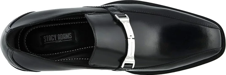Stacy Adams Adrian Bike Toe Slip-On Men's Shoes Black : 9 D - Medium, Leather - Image 3