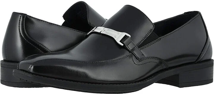 Stacy Adams Adrian Bike Toe Slip-On Men's Shoes Black : 9 D - Medium, Leather