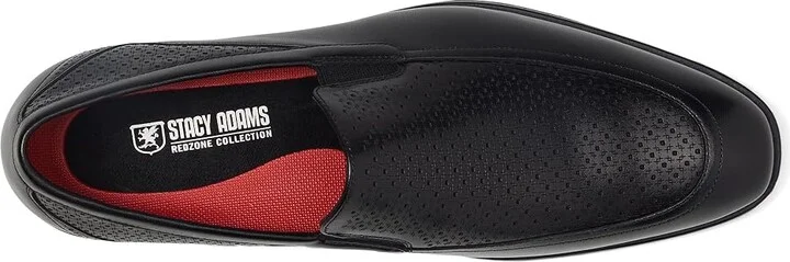 Stacy Adams Aiden Moc Toe Slip-On Loafer Men's Lace Up Wing Tip Shoes Black : 7.5 M, Leather - Image 2