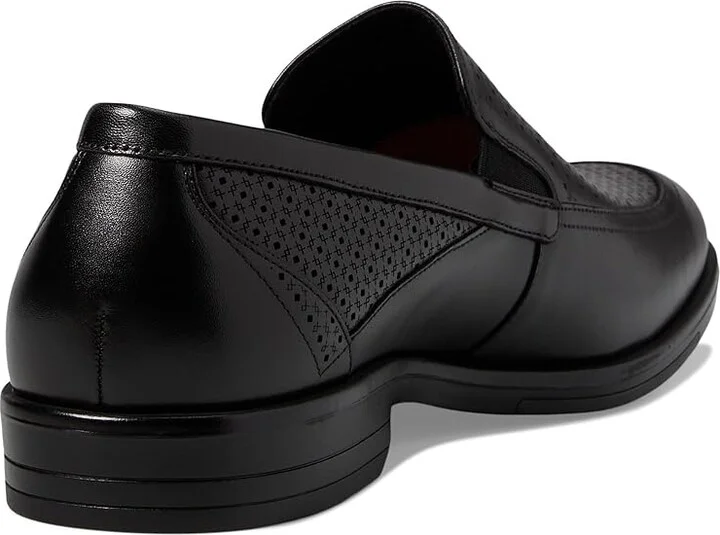 Stacy Adams Aiden Moc Toe Slip-On Loafer Men's Lace Up Wing Tip Shoes Black : 7.5 M, Leather - Image 4