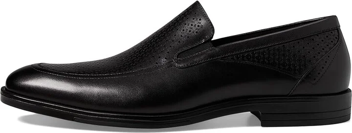 Stacy Adams Aiden Moc Toe Slip-On Loafer Men's Lace Up Wing Tip Shoes Black : 7.5 M, Leather - Image 6