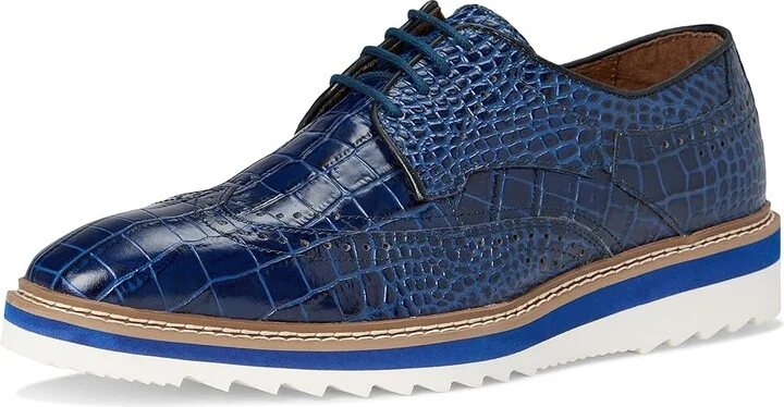 Stacy Adams Alario Wingtip Oxford Men's Shoes Blue : 15 M, Leather - Image 5