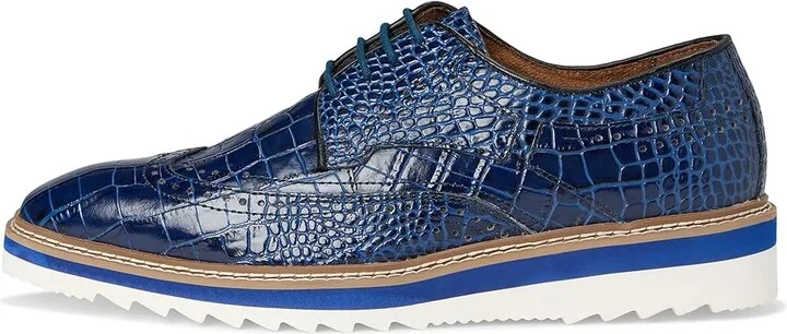 Stacy Adams Alario Wingtip Oxford Men's Shoes Blue : 15 M, Leather - Image 6