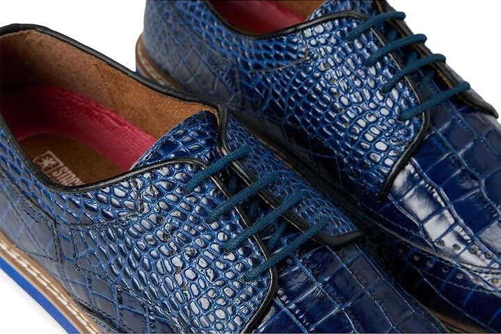 Stacy Adams Alario Wingtip Oxford Men's Shoes Blue : 15 M, Leather - Image 7
