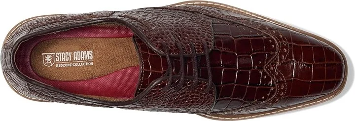 Stacy Adams Alario Wingtip Oxford Men's Shoes Cognac : 12 M, Leather - Image 2