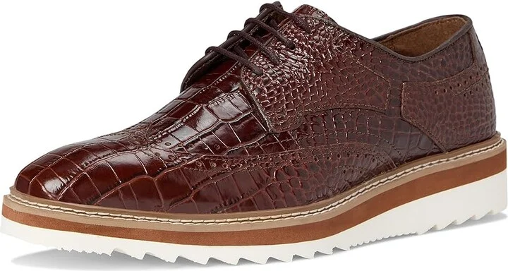 Stacy Adams Alario Wingtip Oxford Men's Shoes Cognac : 12 M, Leather - Image 5
