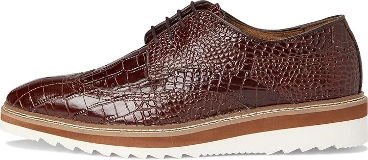 Stacy Adams Alario Wingtip Oxford Men's Shoes Cognac : 12 M, Leather - Image 6