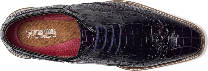 Stacy Adams Alario Wingtip Oxford Men's Shoes Purple : 9 M, Leather - Image 2