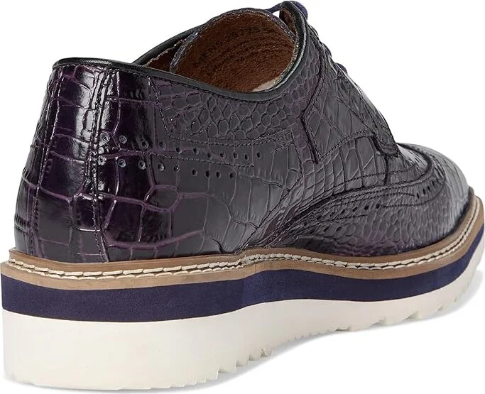Stacy Adams Alario Wingtip Oxford Men's Shoes Purple : 9 M, Leather - Image 4