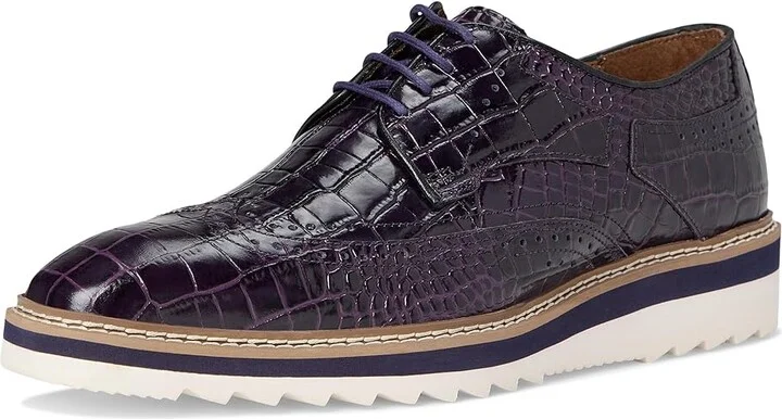 Stacy Adams Alario Wingtip Oxford Men's Shoes Purple : 9 M, Leather - Image 5