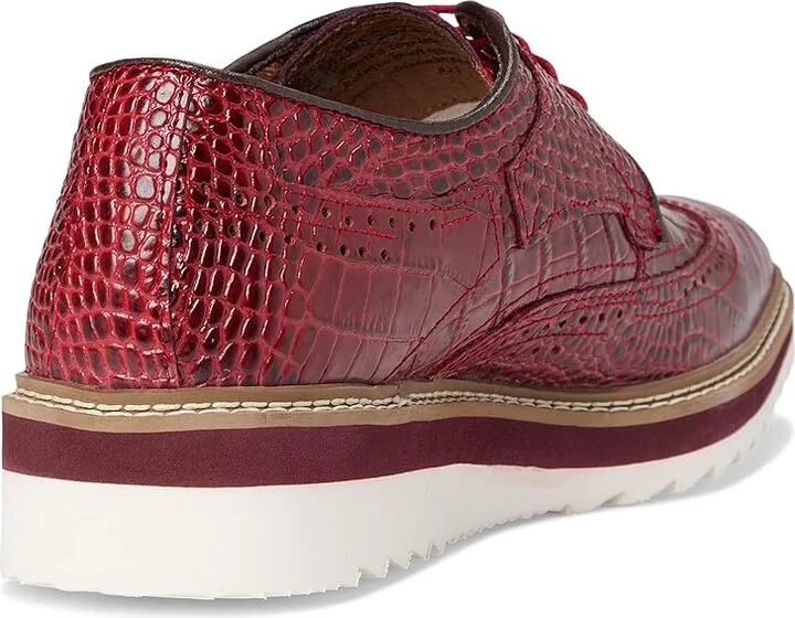 Stacy Adams Alario Wingtip Oxford Men's Shoes Red : 11 M, Leather - Image 4