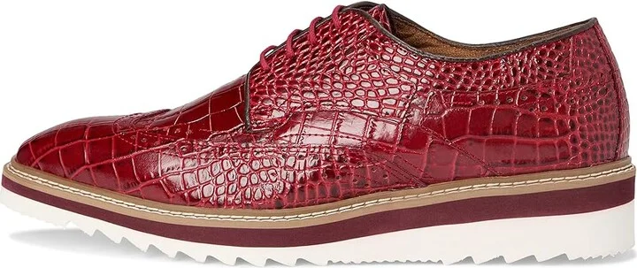 Stacy Adams Alario Wingtip Oxford Men's Shoes Red : 11 M, Leather - Image 6