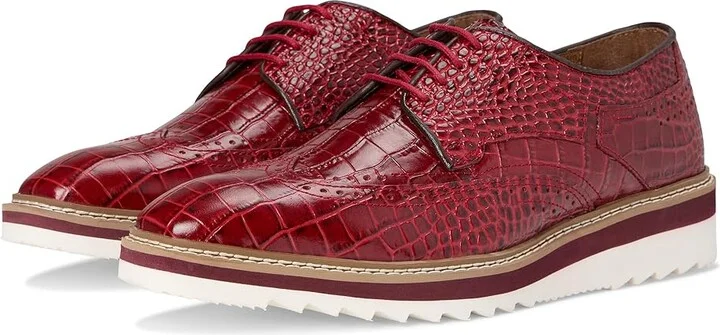 Stacy Adams Alario Wingtip Oxford Men's Shoes Red : 11 M, Leather