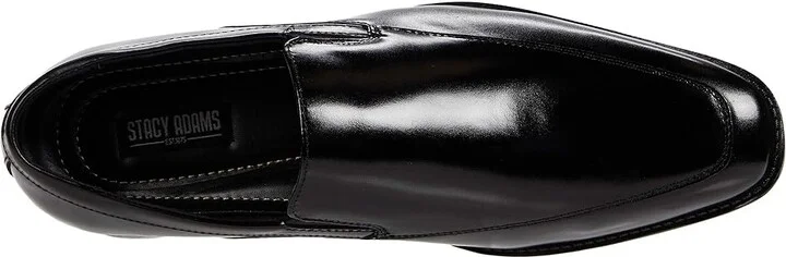 Stacy Adams Aldrich Slip-On Loafer Men's Shoes Black : 7 D - Medium, Leather - Image 2