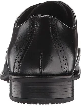 Stacy Adams Ardell Slip Resistant Plain Toe Oxford Men's Plain Toe Shoes Black : 7 D - Medium, Leather - Image 5