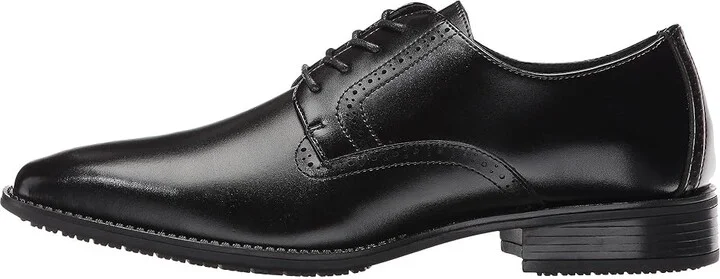 Stacy Adams Ardell Slip Resistant Plain Toe Oxford Men's Plain Toe Shoes Black : 7 D - Medium, Leather - Image 7