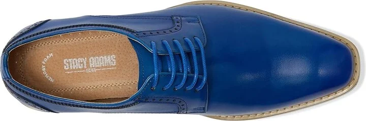 Stacy Adams Barringer Lace-Up Men's Lace Up Wing Tip Shoes Blue : 11 M, Leather - Image 2