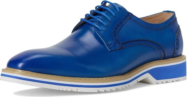 Stacy Adams Barringer Lace-Up Men's Lace Up Wing Tip Shoes Blue : 11 M, Leather - Image 5