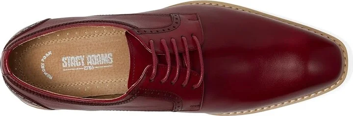 Stacy Adams Barringer Lace-Up Men's Lace Up Wing Tip Shoes Red : 10 M, Leather - Image 2