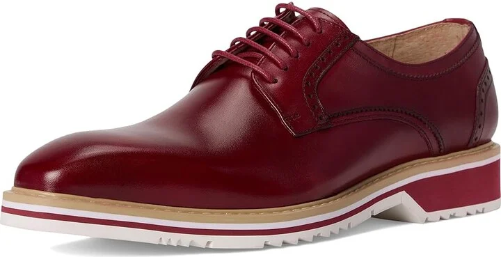 Stacy Adams Barringer Lace-Up Men's Lace Up Wing Tip Shoes Red : 10 M, Leather - Image 5
