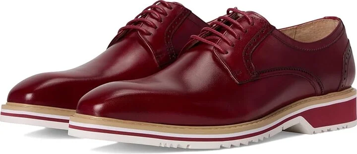 Stacy Adams Barringer Lace-Up Men's Lace Up Wing Tip Shoes Red : 10 M, Leather