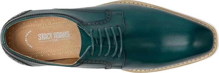 Stacy Adams Barringer Lace-Up Men's Lace Up Wing Tip Shoes Teal : 13 M, Leather - Image 2