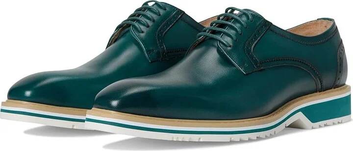 Stacy Adams Barringer Lace-Up Men's Lace Up Wing Tip Shoes Teal : 13 M, Leather