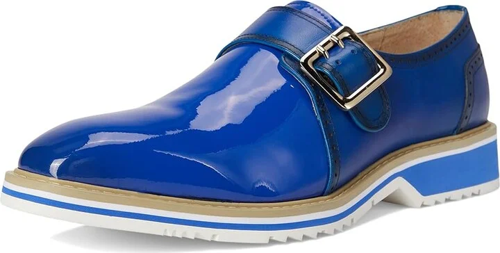 Stacy Adams Bartram Monk Strap Men's Lace Up Wing Tip Shoes Blue : 8 M, Leather/Synthetic - Image 5