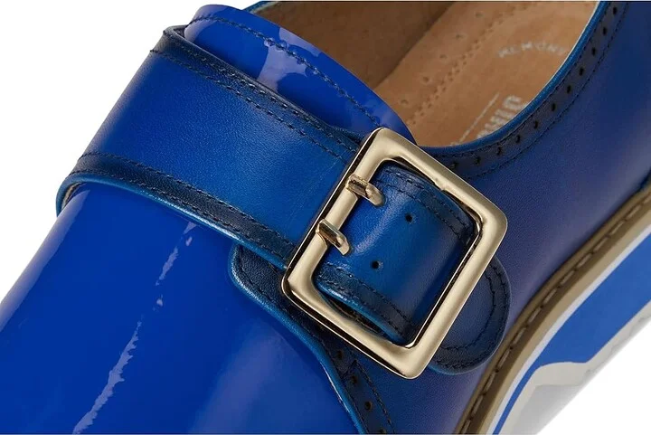 Stacy Adams Bartram Monk Strap Men's Lace Up Wing Tip Shoes Blue : 8 M, Leather/Synthetic - Image 7