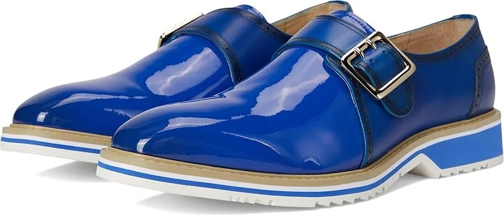 Stacy Adams Bartram Monk Strap Men's Lace Up Wing Tip Shoes Blue : 8 M, Leather/Synthetic