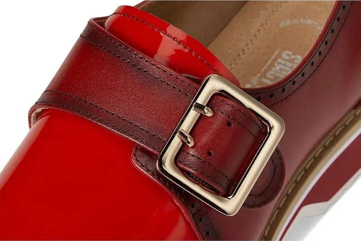 Stacy Adams Bartram Monk Strap Men's Lace Up Wing Tip Shoes Red : 10 M, Leather/Synthetic - Image 7